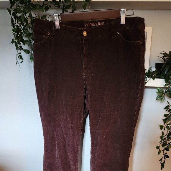 Cotton Corduroy Boot Cut Jeans 12 Petite - Picture 2 of 6